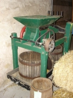 Cider press donated by Loury Huesmann